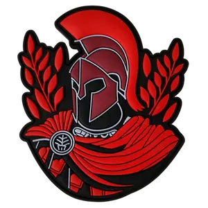 Red Spartan PVC Patch