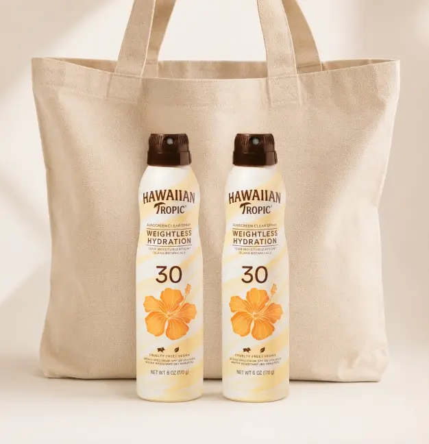 Hawaiian Tropic Weightless Hydration Clear  Sunscreen SPF 30, 6 oz