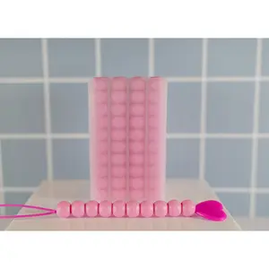 ShampooTime Soft Silicone BeadBox - Solid Colors with Custom-Sized Beads and Bead Wand for Effortless Beading