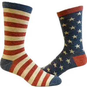 Men's Stars and Stripes Socks Festive 4th Of July Independence Day Patriot Footwear Funny Graphic Socks Comfortable Fitted Spandex Cotton Men's Stars and Stripes Socks Festive 4th Of July Independence Day Patriot Footwear Funny Graphic Socks Comfortable Fitted Spandex Cotton