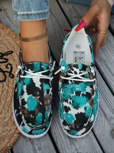 Women's All-Season Casual Shoes, Breathable Lightweight Eva Sole, Slip-On Round Toe Athletic Sneakers for Walking, Hiking, Driving, Running