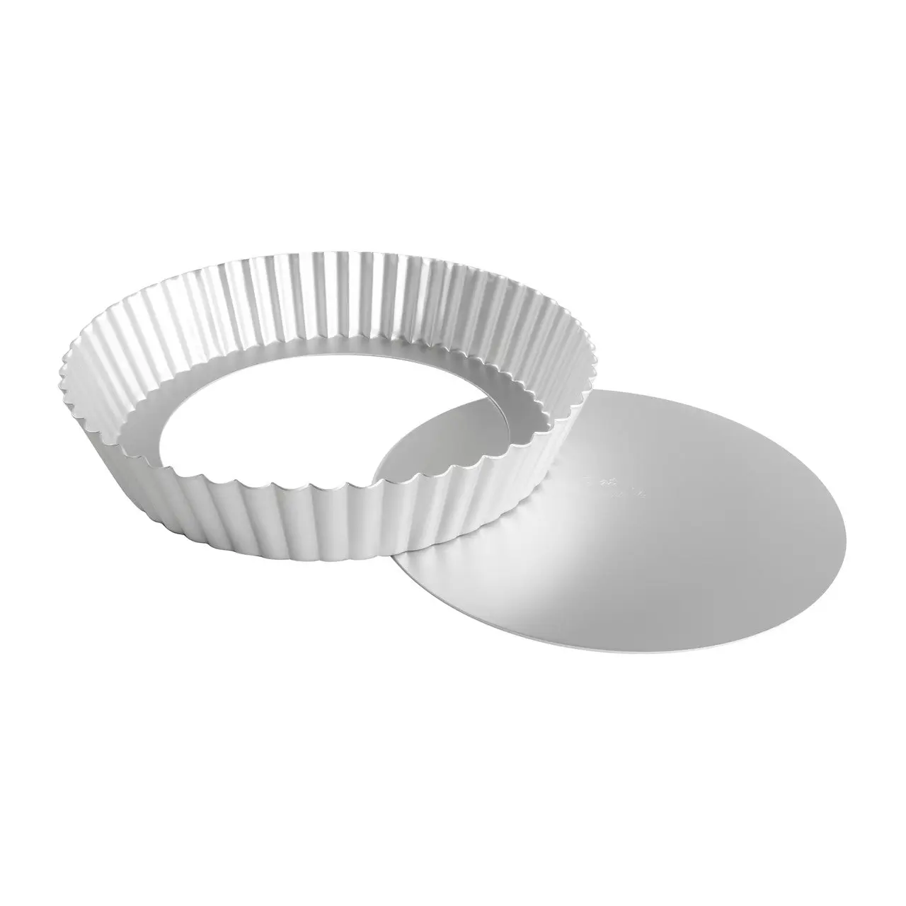 Fat Daddio's PFT-102 Round Fluted Tart Pan, 10 x 2 inch