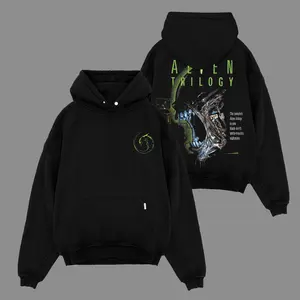 Alien Trilogy Hoodie Shirt Cotton, Alien Trilogy Fans, RPG Game Graphic Hoodie, Streetwear Hoodie Unisex Oversize Gift for RPG Game Lovers