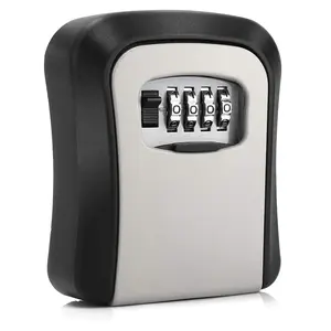 Key Safe Wall Mounted with 4 Digit Combination code, Secure Key Storage Solution, Ideal for Home and Office Use, Security Lock Box
