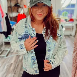 Studded woman’s Jean jacket
