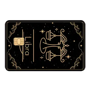 Libra Zodiac Credit Card Sticker, Astrology Debit Card Skin, Aessthetic Horoscope Card Cover, 12 Zodiac Signs Design, Gift for Astrology Lovers, Spiritual Vibe