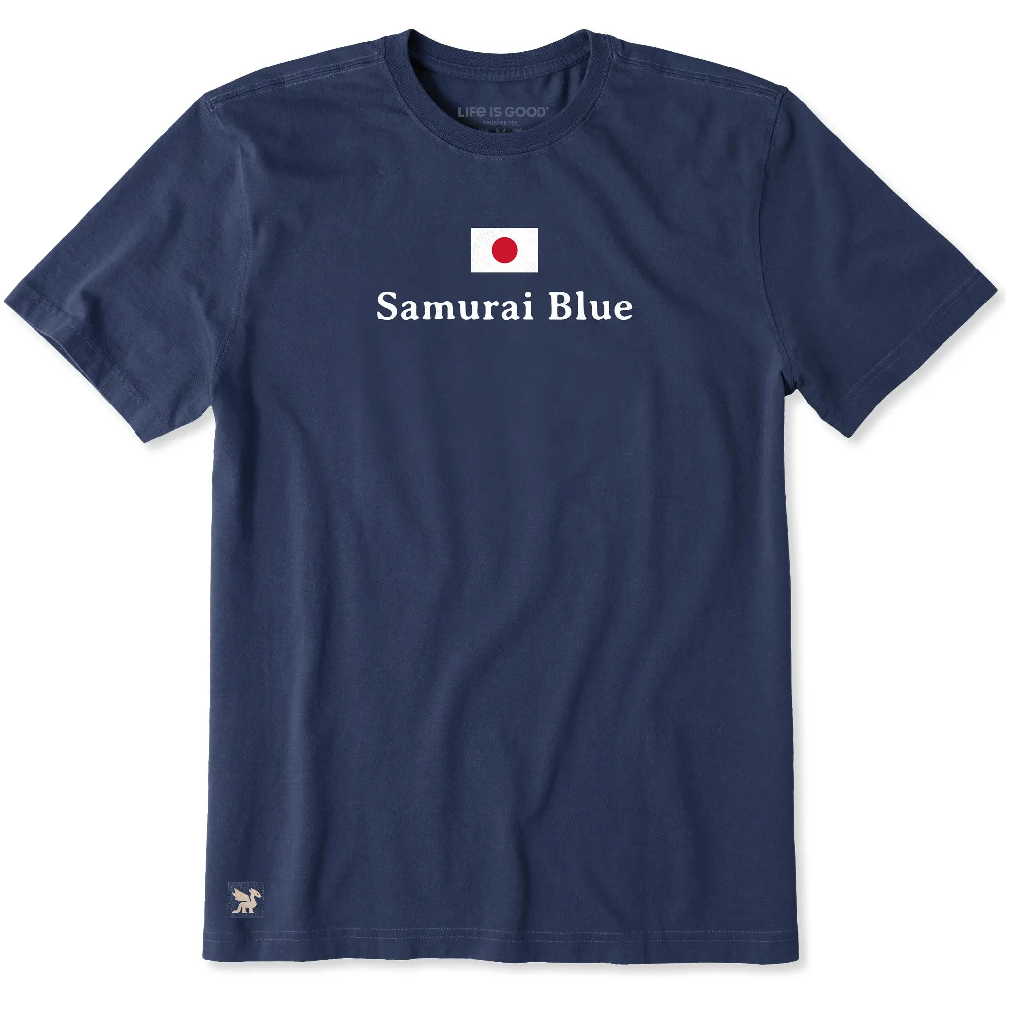 Men's Japan Samurai Blue Short Sleeve Crusher Tee