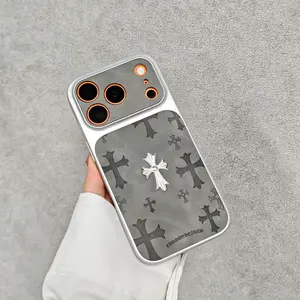 Premium Electroplated 3D Chrome Star Phone Case — Compatible with iPhone 17/16/15/14/13 Pro/Plus/Pro Max. A brand-new design featuring full-edge coverage for superior drop and shock protection; suitable for both men and women. (iPhone 17/16 Pro Max Case)