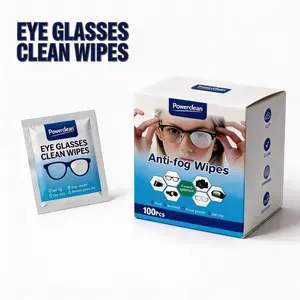 Anti Fog Wipes for Glasses, 100 Count,Pre-Moistened Cleaning Wipes, Lens Cleaner Wipe for Eyeglasses,Sunglasses,Goggles,Screen,Phone,Individually Wrapped Eye Glasses Cleaner