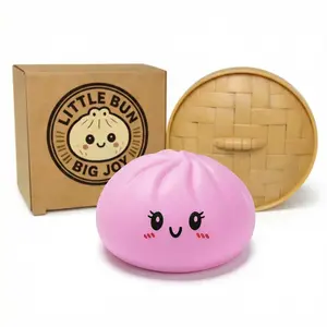 Squishy Dumpling Stress Balls 3.15in Diameter Sensory Fidget Toys For Adults Kids Fidget Stress Relief Squeeze Stretchy Dough Squishy Balls