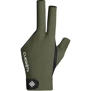 Pool Glove for Left Hand, 3 Finger Billiard Gloves, Low-Friction Cue Control, Breathable Mesh & Adjustable Fit, Sizes for Men & Women