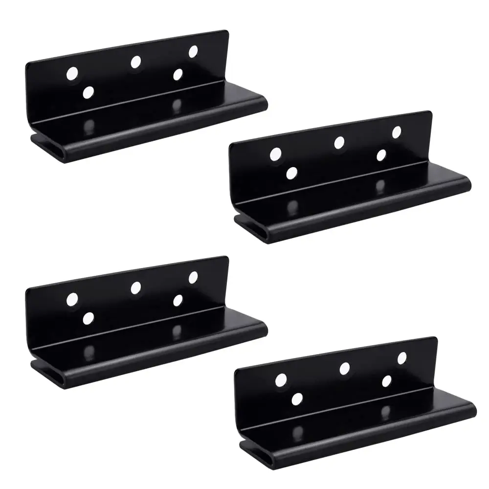 Bed frame post double hook slot hardware,bed post double hook slot hardware,attachment bracket for wooden bed