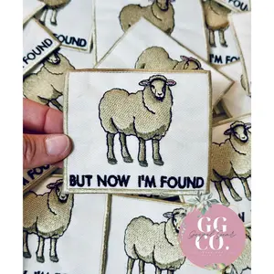 But Now I’m Found Sheep Patch, Christian Hat Patch, Embroidered Patch, Trucker Hat Patch, Iron On, Trendy Hat Patch, Jesus Patch