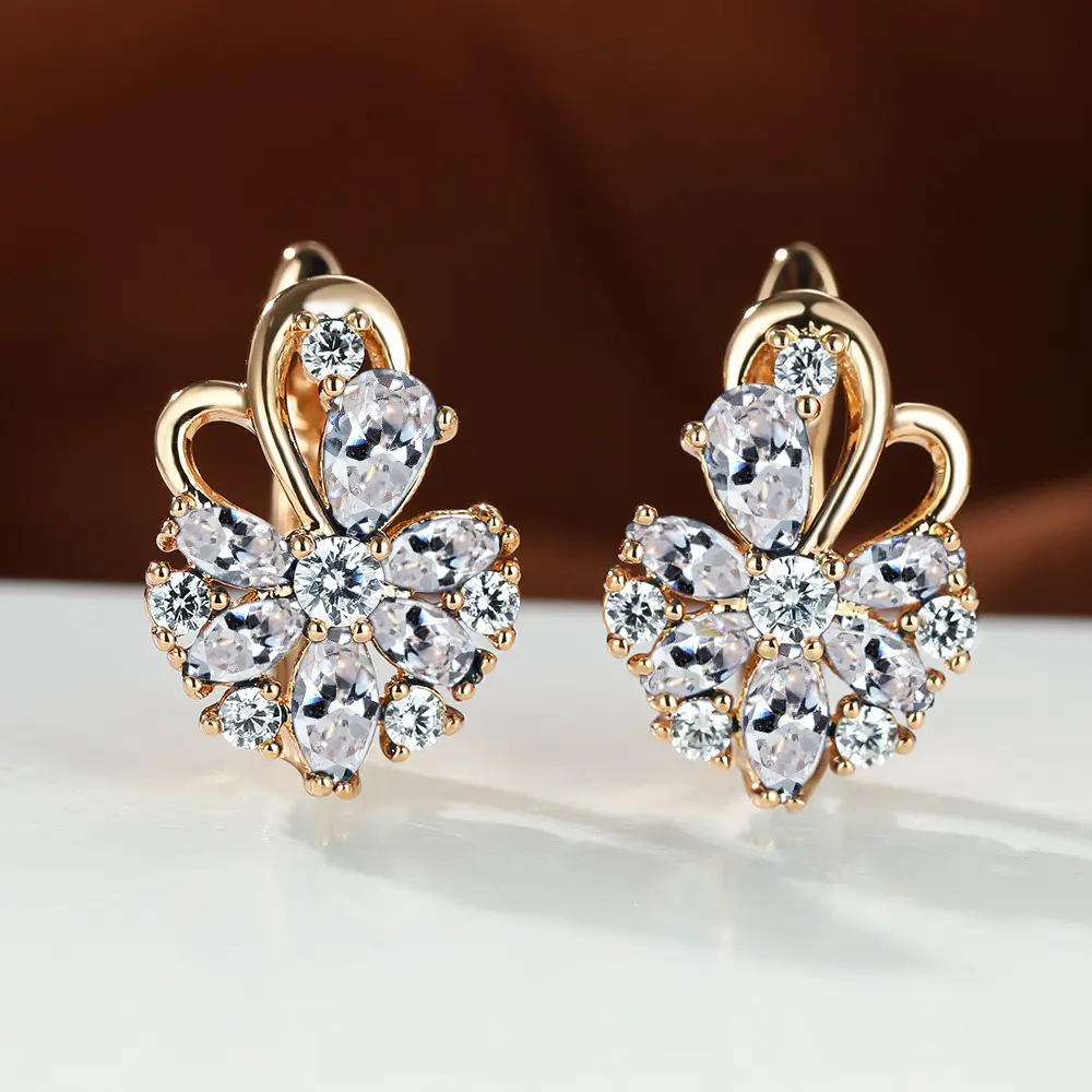 champagne gold white diamond