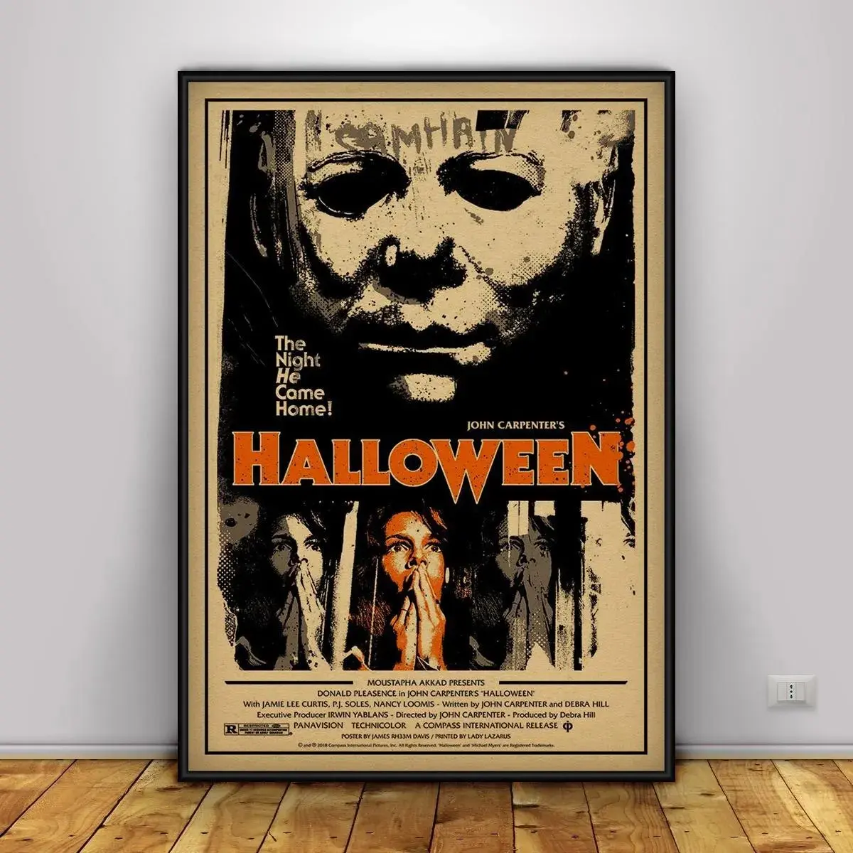 Halloween MichaeI Myers Slasher Horror Poster Classic Film Wall Art Unframed Poster