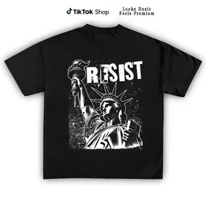 Statue Of Liberty Resist Shirt, Antifa Tee Vintage US sweatshirt Unisex 100% Cotton