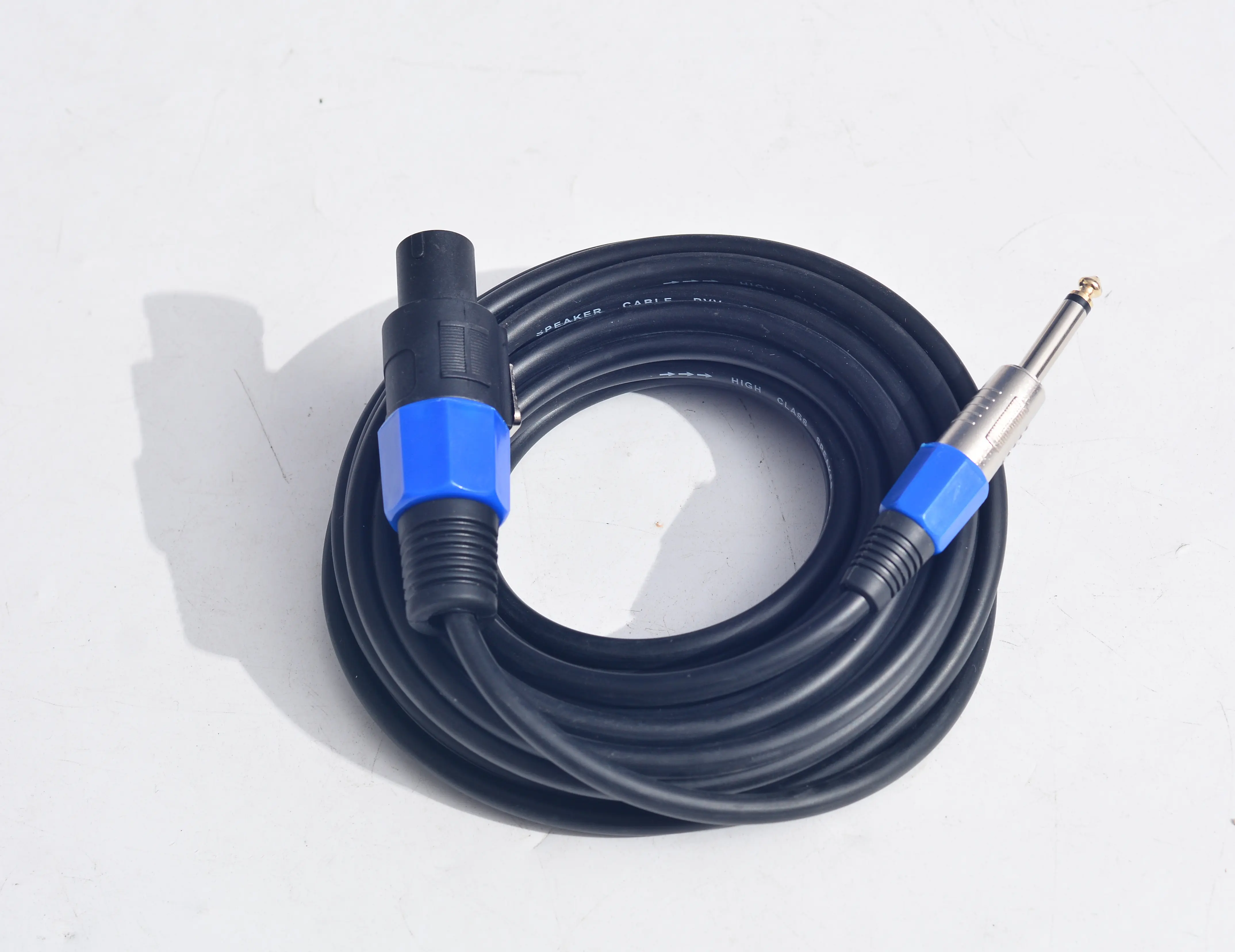 25 ft Speakon to 1/4" Male Durable Speaker Guitar Cable, Professional 14AWG Audio Amplifier Cable, Audio Accessories for Electronics Equipment & Devices, Ships from California