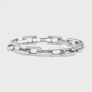 Boxed Anchor Bracelet (Silver) - 10mm