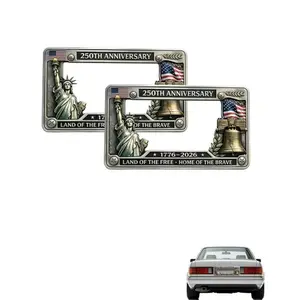 250th Anniversary Limited Edition License Plate Frame - License Plate Cover (1776-2026), USA Patriotic Aluminum Car Tag Holder with American Flag, Rustproof, UV Resistant, Standard US Size with Screws, Great Gift for Veterans, Independence Day