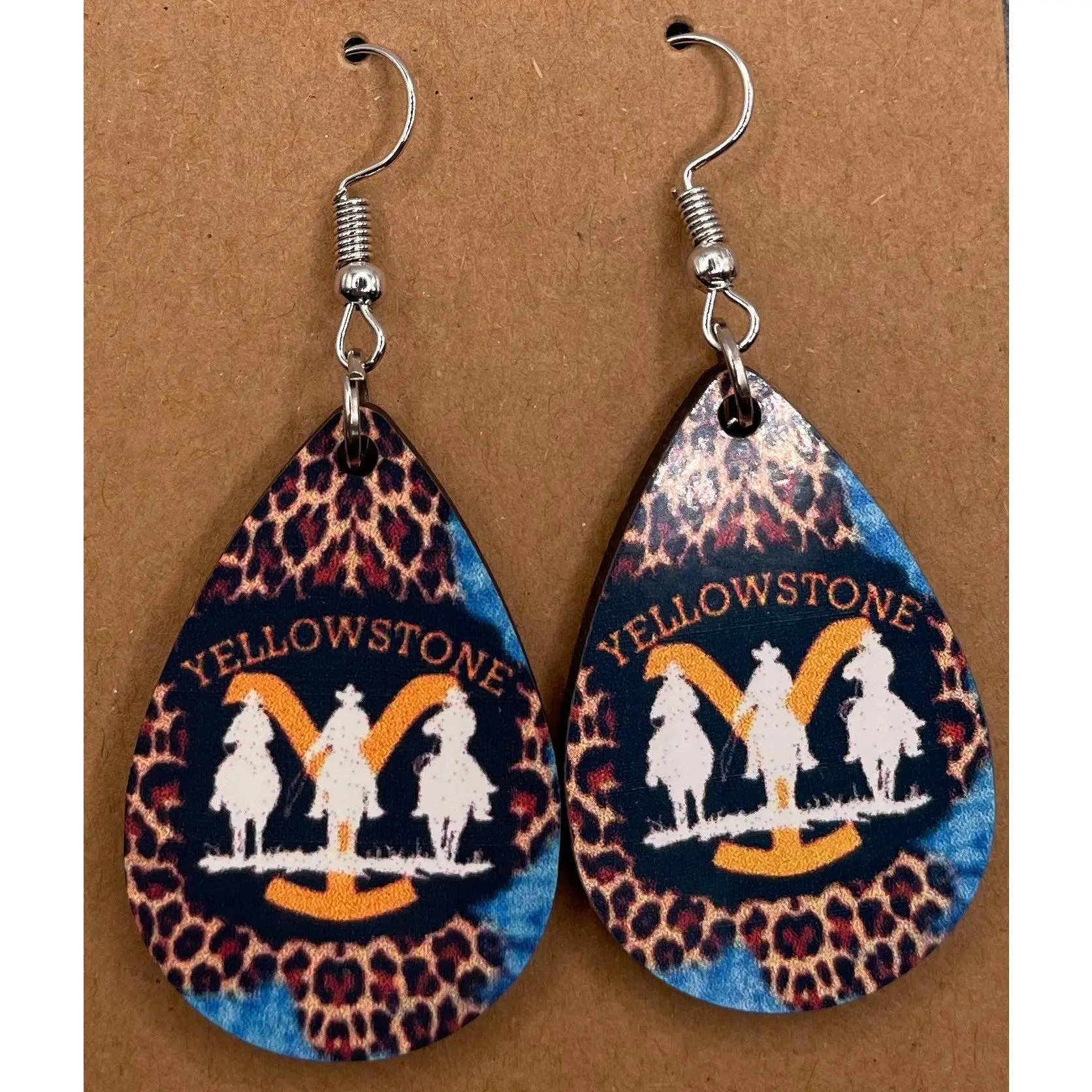 SALE! Yellowstone Leopard  earrings