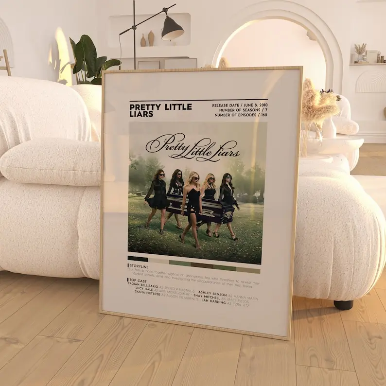 Pretty Little Liars TV Poster / TV Show Poster / Poster Print / Wall Ar / Home Decor / TV Posters / Poster Gifts Glossy Room