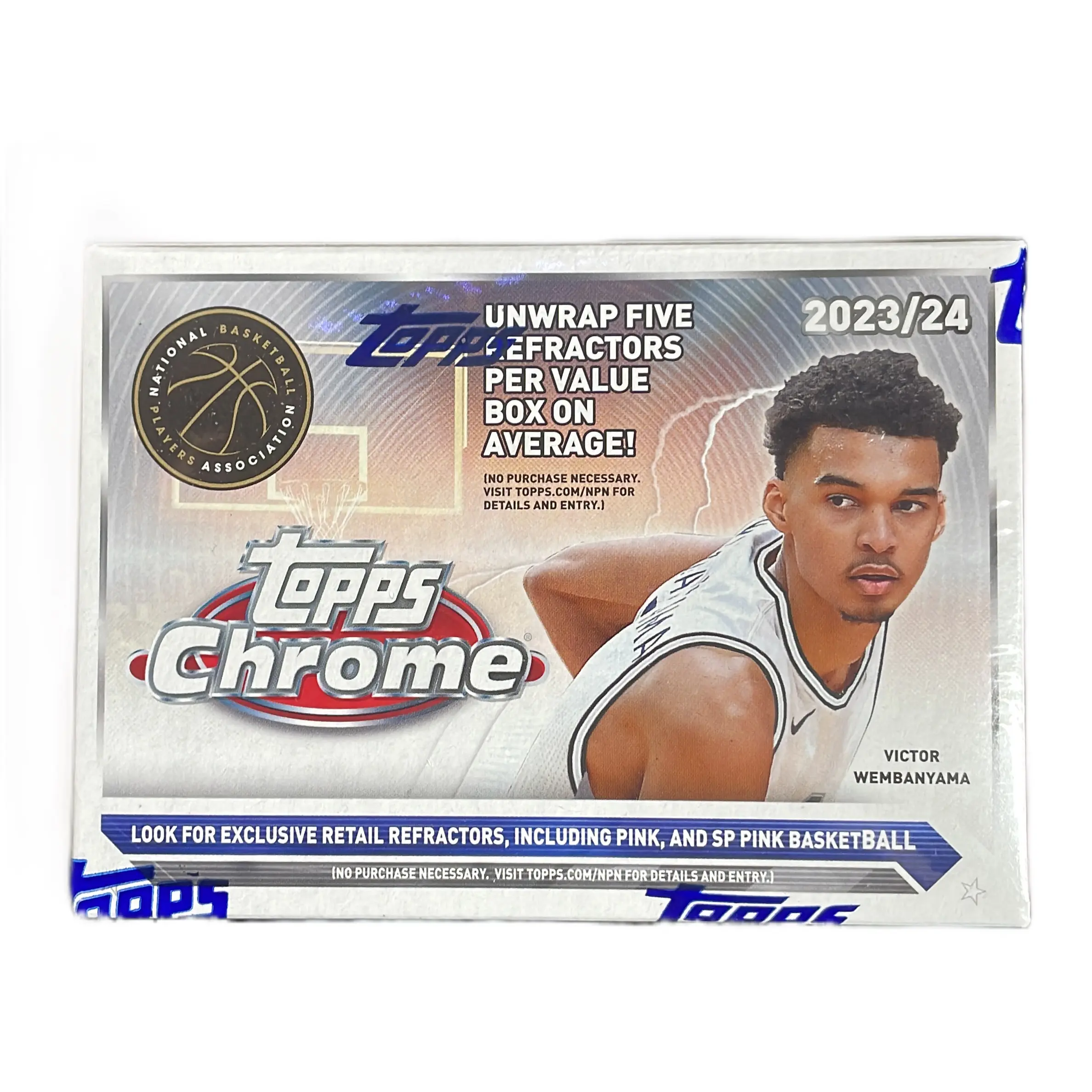 Topps 2023-2024 NBA Chrome Blaster Basketball Card Pack Exclusive Retail Refractors Pink & SP Pink Cards