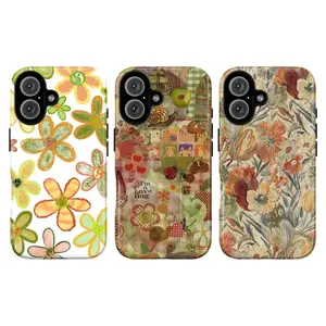 Floral Bliss Phone Cases |     Whimsical Flower & Love Bug Designs for Ultimate Style |     Double Layer Shockproof Phone Cover Compatible with iPhone 17 Air 16 Plus 15 Promax Pro Max 14 13 12 11 & Samsung 22-25 Ultra Plus Fe EDGE