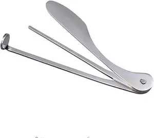 Silver Pipe Tamper Tool Pipe Reamer Tool Stainless Steel Pipe Cleaner Cleaning Tool Reamers Tamper Tool Practical Accessories
