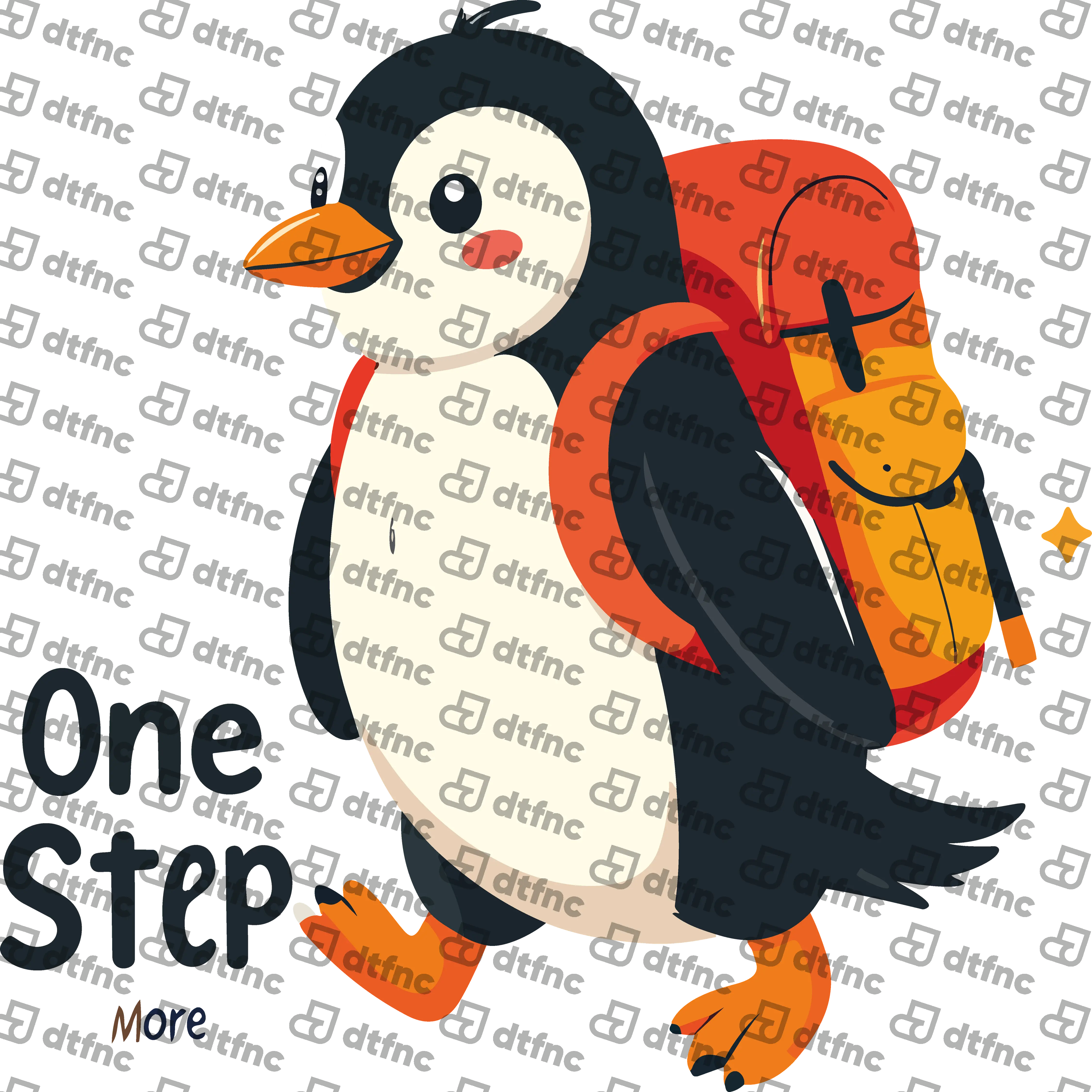 Animals - "One Step More" Backpacking Penguin