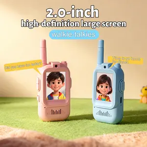 Video Walkie Talkies for Kids Handheld 2 Pack Rechargeable Video Intercom Kids Walkies Talkies Indoor Outdoor Toys for Family Games Outside Camping Hiking for Boys Girls Ages 3-12