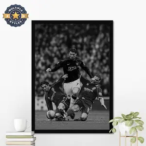 Cristiano Ronaldo Poster, Ronaldo Wall Art, Football Poster, Soccer Wall Art, Gift For Him, Vintage Aesthetic, Motivational Sport Poster