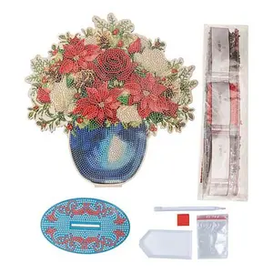 Crafts & Sewing Craft Buddy Crystal Art Wooden Floral Vase Decoration