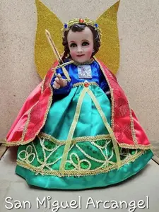 Vestido de Nino Dios de San Miguel Arcangel Baby Jesus Dress Archangel Saint Michael