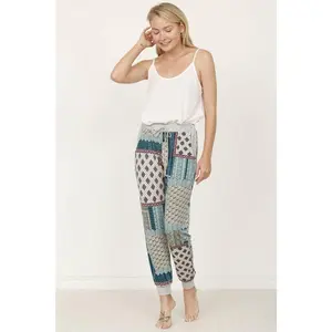 Quilted Print Joggers