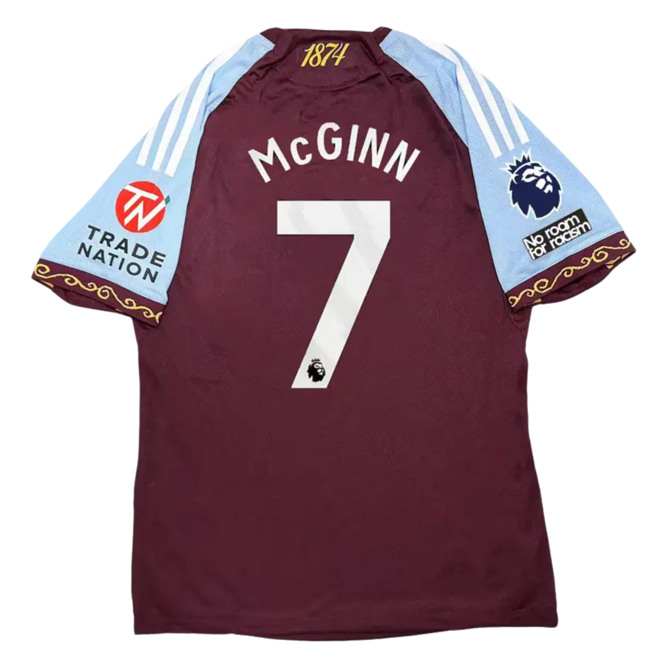 25-26 Aston Villa/Football jerseys/Red/Men's/Short sleeved/Sports T-shirt/No.7
