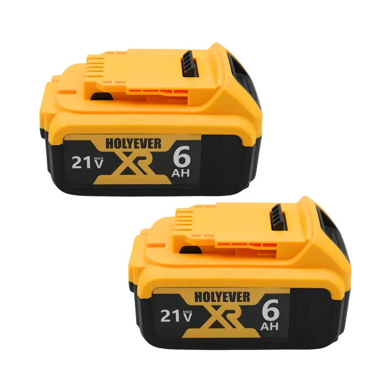 21V 6000mAh Lithium Battery Replacement 2-Pack, DeWalt-Compatible Cordless Power Tool Drill Batteries, Safe & Long-Lasting with Multi-Protection, Durable