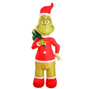 Inflatable Large Santa Grinch Decoration