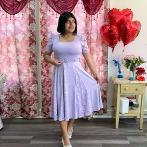 MIDI Elastic dress Casual Flowy Pleated Skirts Flared Skirt