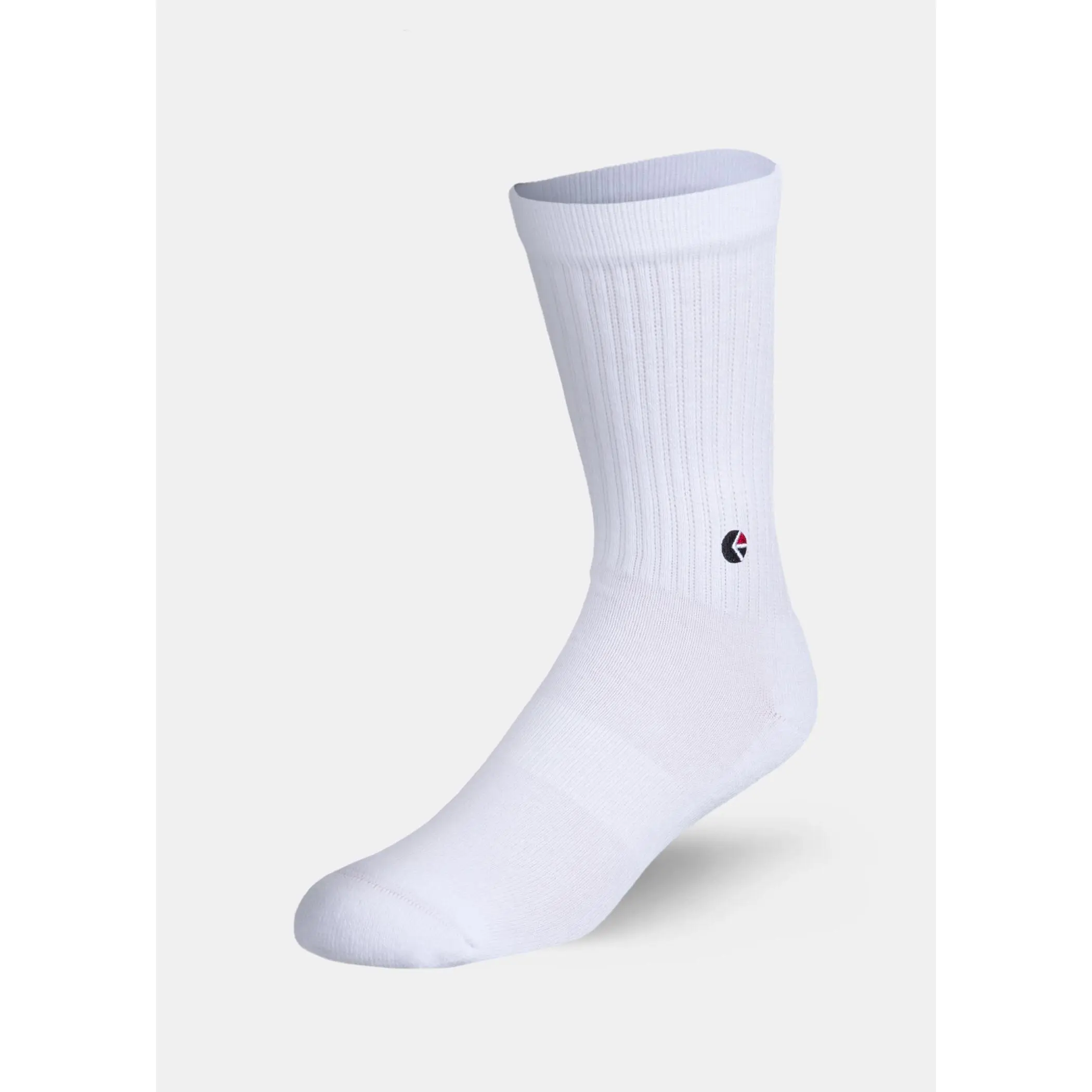 White - White/red Logo - Ethika Logo - Black | Mens Crew Socks