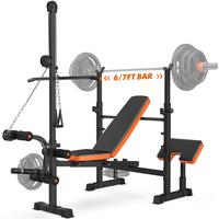 8-in-1 Adjustable Weight Bench Set