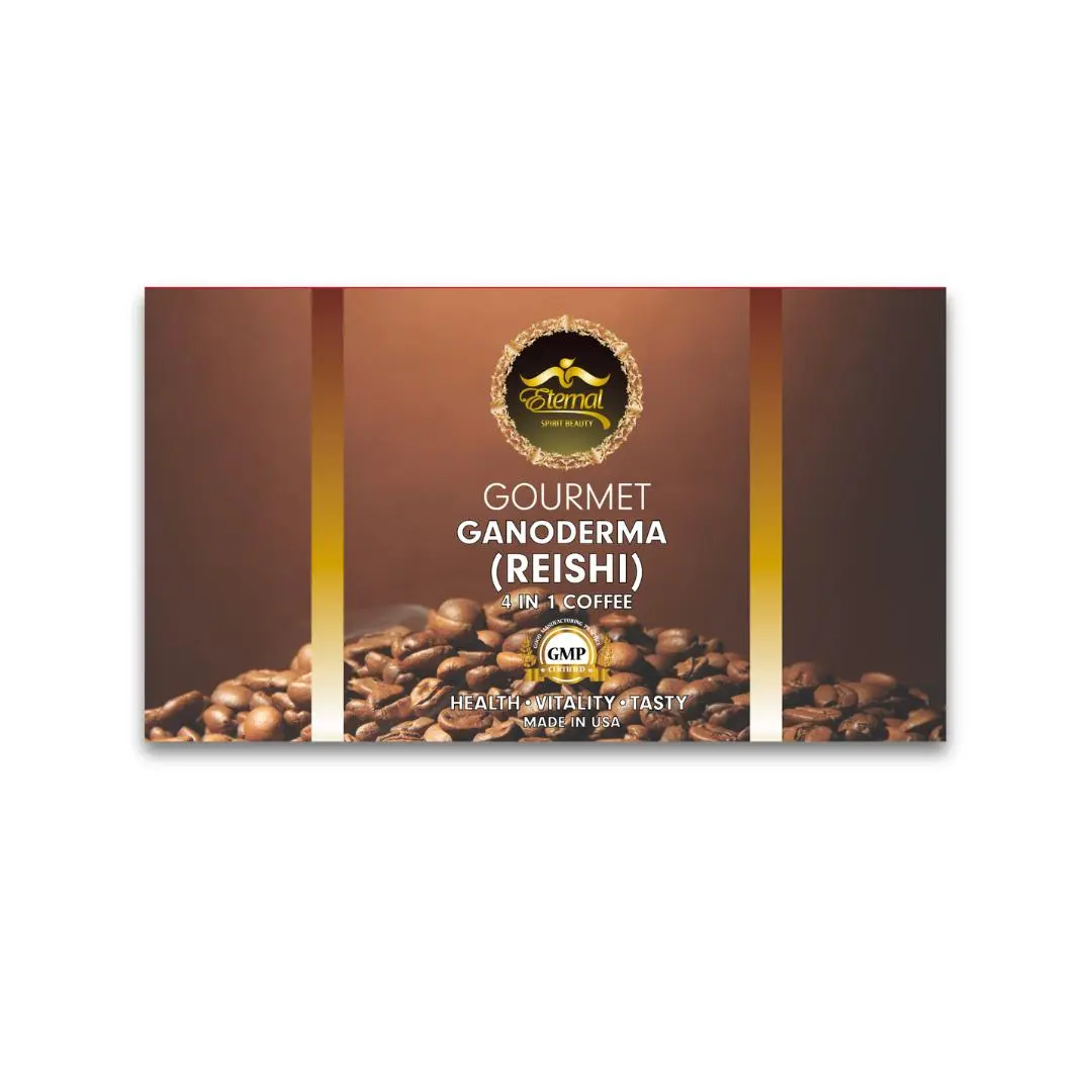 Eternal Cafe Ganoderma Coffee 4 in 1 Reishi Beverage de ganoderma (Pack of 2)