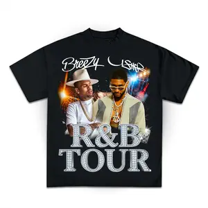 The Brown Raymond R&B TOUR 2026 T-shirt Sublimation T-shirt Unisex Crewneck Made In 100% Cotton, Design & Printed In The USA