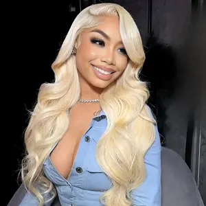 【Super Deal】Daily Musts Blonde 5*5 HD Lace Body Wave Human Hair Wig 13*6 & 13*4 Lace Straight Wig Tangle-Free Triple Lifespan 3X No Shedding No Synthetic Natural Looking Pre Plucked Natural Hairline Soft Full Can Be Straightened Dyed Restyled