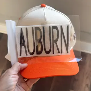 Auburn Puff Embroidered HAT/POCKET Patch