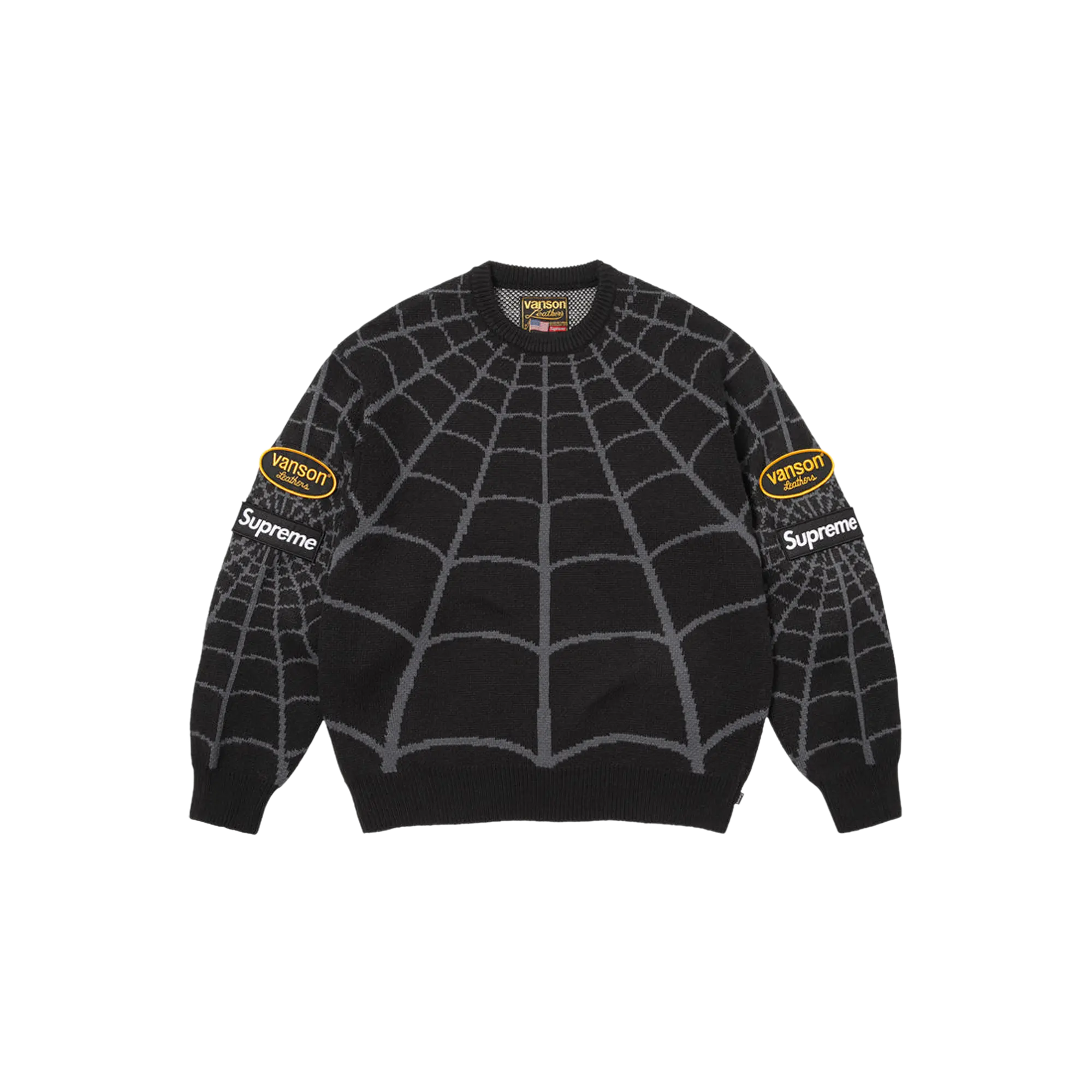 Vanson Leathers® Spider-Man Sweater "SS26 - Black" SU27754