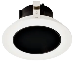 Elco Lighting Pex 3" Round Deep Reflector for Koto System, Black with White Trim, ELK3618B