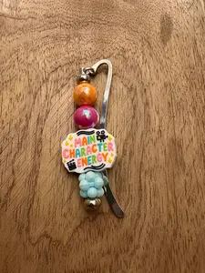 main character energy- hand crafted bookmark