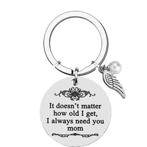 Mother's Day Gifts Keyring from Daughter Son for Mom Birthday Valentine's Day Any Occasion-I Always Need You Mom