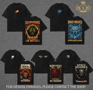 Warhammer 40K New Release Vintage Washed Tee | Grimdark Sci-Fi Graphic Shirt | Premium Cotton T-Shirt for Fans of Imperium, Space Marines & Chaos | Retro Battle Aesthetic Streetwear Apparel