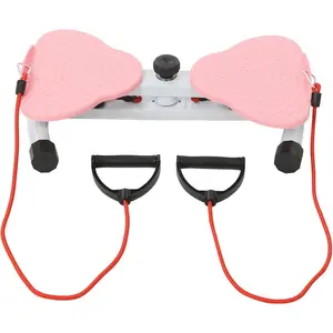 Rotating Waist Board Twist Exercise Machine Rotating Belt 300 lbs Waist Twist Fitness Tool Noiseless Balance Board Home Gym Exercise Equipment (Pink)